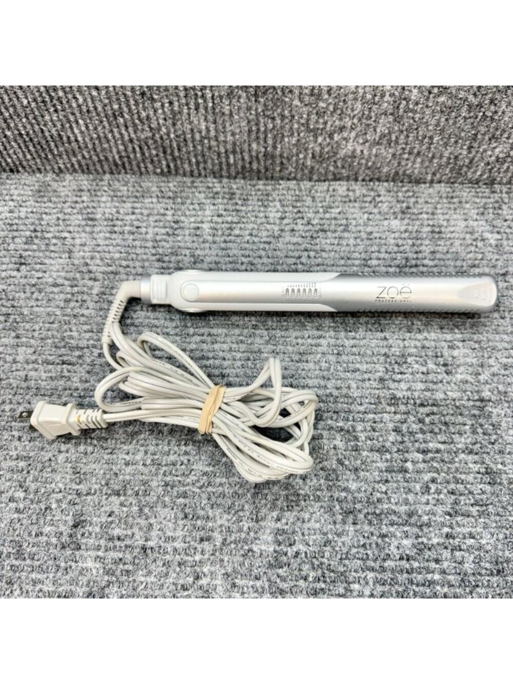 Zoe Professional Flat Iron Hair Straightener 1” 230-430F Silver White ZPRO0803